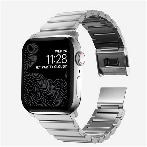 apple watch with stainless steel band|apple watch metal band 45mm.